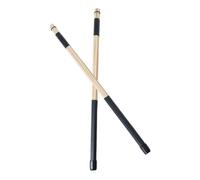Bacchette Tamburo in Bamboo 40cm per Jazz Folk, 2 Pezzi | Colore Nero, Suono a Volume Basso e Tocco Leggero, Set da Due per Uso Musicale
