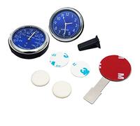 Baceyong 2 x orologio digitale digitale clip luminosa/termometro da incollare multicolore universale orologio al quarzo auto + termometro