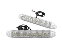 Baceyong 2pcs High Power 6 LED Universal Daytime Running Lights Fendinebbia High Beam Automotive DRL Luce bianca per auto con nebbia Driving Daytime Running Lights