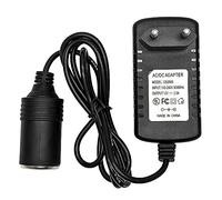 Baceyong Convertitore di alimentazione, 220V AC a 12V DC 2A Adattatore convertitore Presa accendisigari Spina UE Spina accendisigari