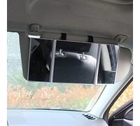 Baceyong GM Specchio cosmetico pieghevole a 3 vie, Specchio retrovisore in vetro ABS Specchio cosmetico Visiera per trucco Specchio cosmetico