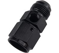 Baceyong Lega di combustibile in lega di alluminio nera, AN6 / AN8 / AN10 maschio su -6/-8/-10 femmina con 1/8" NPT-MESSTICKEN/GAGE-connessione