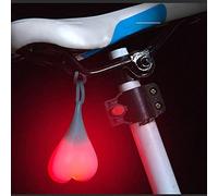 Baceyong Luci posteriori per bicicletta, luci di avvertimento a forma di cuore della bicicletta, luce d'uovo LED essenziale di notte, impermeabile, adatte per la notte e la bicicletta