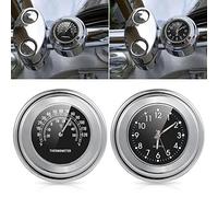 Baceyong Manubrio Orologio Impermeabile Moto Supporto Universale per Manubrio e Orologio 7/8'' 1'' Cruiser Moto