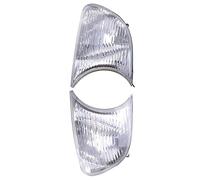 Baceyong Una coppia di lenti angolari per indicatori di direzione (lenti trasparenti), compatibile con BMW 323Ci Base Coupe,2 porte, copertura per luce angolare 2 pezzi sinistra + destra 63126904299