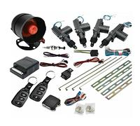 Baceyong Universal Car Central Locking Security Alarm Kit For 4 Door Cars, Remote Control Anti-Theif Keyless Entry System With 2 Key