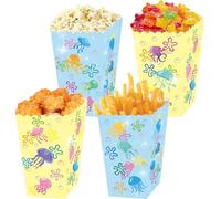 BACH AND BOOZY 12 pezzi medusa party borsette regalo dolci snack scatole popcorn per compleanno baby shower decorazione sotto il mare tema marino