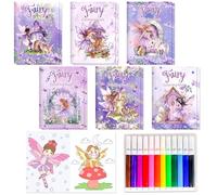 BACH AND BOOZY 12 zi mini libri da colorare per riempire sacchetti festa piccoli libri attivita tema farfalla regali compleanno accessori viola