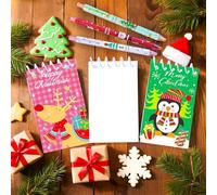 BACH AND BOOZY taccuini mini vacanze natale calzini regalo ricompense classe materiale ufficio regali festa natalizi sacchetti dolci penne