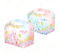 BACH AND BOUJEE 12 pezzi scatole regalo caramelle tema castello principesse confezioni borsa regalo festa princesse decorazioni baby shower matrimonio party festa