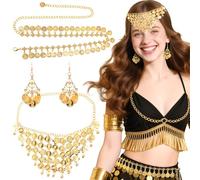 BACH AND BOUJEE accessori costume egiziano copricapo cobra bracciali serpente polsini vortici medusa halloween