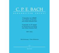 BACH C.P.E. - Concerto in Re minore (BWV:1052a) per 2 Piani a 4 mani (Urtext) (Breig)