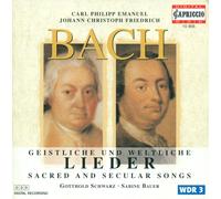 BACH CARL PHILIPP EMANUEL - B Sacred & Secular Songs (CD)