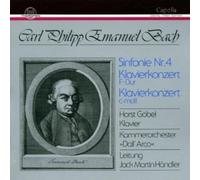 BACH CARL PHILIPP EMANUEL Sym No 4 / Harpsichord Ctos (CD)