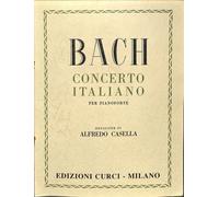Bach - Concerto Italiano per Pianoforte Revisione Casella Spartito