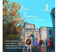 Bach, Haendel : Sonates pour flûte à bec et basse continue. Mendoze, Bétirac, Foulon, Edouard-Fantin.