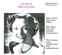 Johann Sebastian Bach Mass in B Minor (CD) Album