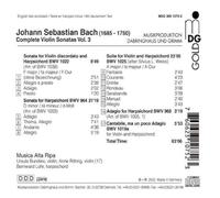 Bach, J.S. - Complete Violin Sonatas 3
