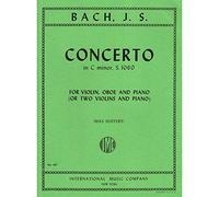 Bach, J.S. Concerto in c minor, BWV 1060R Violin Oboe and Piano/ Two Violins and Piano Max Seiffert