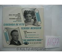 Bach Johann Sebastian und Georg Friedrich Haendel - Gioconda De Vito / Yehudi Menuhin - Bach Double Violin Concerto in D Minor & Handel Trio Sonata No. 2 in D - De Vito and Menuhin [Vinyl-EP].