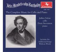 BACH / MENDELSSOHN Complete Works for Cello & Piano (CD)