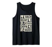 Bach Mozart Beethoven Chopin Wagner Icone Classiche Canotta