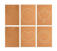 Bacheca | 6 pezzi autoadesivi rettangolari,Piccola lavagna in sughero Immagine,Per soggiorno camera da, cucina, cameretta dei bambini foto e