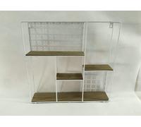 BACHECA A MURO LIBRERIA PER SOPRAMMOBILI PORTA CD DVD SCAFFALE A PARETE