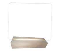 bacheca acrilica illuminata, bacheca per appunti a LED - bacheca a LED con base in legno | Scheda da disegno illuminata, lavagna illuminata creativa, bacheca per appunti con luce per stanza