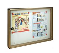 Bacheca Alluminio Portavvisi Annunci 55x40hx5 Con Clip Magnetiche Alubox Bc2