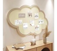 Bacheca autoadesiva in feltro a forma di nuvola, alternativa alla bacheca per casa e ufficio, bacheca fai da te, per foto, promemoria, messaggi (60 x 100 cm, cammello)