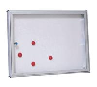 BACHECA AVVISI IN ALLUMINIO SILVER L. 60 x P. 4 x H. 45 cm.