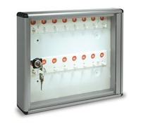 Bacheca chiavi 16 ganci Argento metallizzato (30x5x25 cm) 23BCN16AM