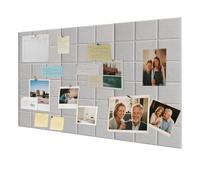 Bacheca decorativa in feltro, 60 x 90 cm, in sughero, pieghevole, per ufficio, casa e cameretta dei bambini, 6 pezzi, 30 x 30 cm