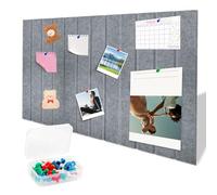 Bacheca decorativa in feltro autoadesiva, grande bacheca in sughero 60 x 40 cm, 0,9 cm di spessore, tavola a spillo per cucina per ufficio, foto di foto