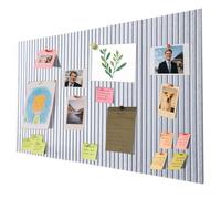 Bacheca decorativa in feltro, Bacheca in Sughero Sentito, 40x60 cm Bacheca da parete Adesiva con Puntine, Lavagna Sughero per Foto e Appunti in Casa e Ufficio