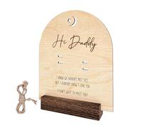 Bacheca di presentazione della gravidanza, Annuncio creativo della nascita di un bambino, Annuncio della nascita di un nuovo bambino, Bacheca degli annunci in legno di papà, Annuncio creativo del