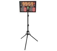 Bacheca elettronica a LED, per giochi da interni ed esterni, con timer, telecomando, luminosità regolabile, portatile, per pallacanestro e tennis
