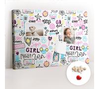 Bacheca Facile apprendimento Per imparare Scuola 100x70 Schema scarabocchiato