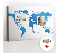 Bacheca Facile apprendimento Per imparare Scuola 60x40 Mappa del mondo