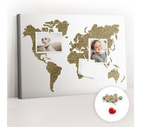 Bacheca Facile apprendimento Per imparare Scuola 60x40 Mappa del mondo