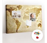 Bacheca Facile apprendimento Per imparare Scuola 60x40 Vecchio mappamondo