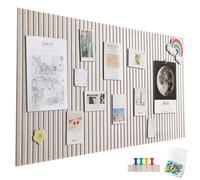 Bacheca Grande Autoadesiva 120x90 cm - 12 Pezzi Bacheca Decorativa in Feltro 30x30cm per bacheca fotografica, tavola dei sogni, bacheca sughero, Decorazione Parete bacheca fotografica, bacheca sughero
