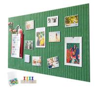 Bacheca grande in feltro autoadesiva, 60 x 40 cm, 0,9 cm di spessore, tavola decorativa in feltro, lavagna pieghevole per foto, bacheche per appunti, bacheche per annunci, decorazione