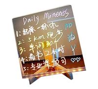 Bacheca in acrilico trasparente a LED per messaggi, lavagna luminosa per casa, bar, ristorante, arte per bambini, con luci a LED