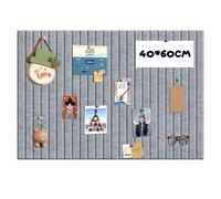 Bacheca in feltro, 60 x 40 cm, piccola bacheca in feltro, autoadesiva, con 30 spille, spessore 0,9 cm, pieghevole, con nastro adesivo, per pareti di scuola, casa, ufficio
