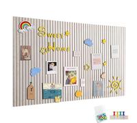 Bacheca in feltro, autoadesiva, 60 x 40 cm, bacheca decorativa in feltro, spessore 0,9 cm, pieghevole, lavagne memo per ufficio, cucina, cammello chiaro