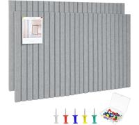 Bacheca in Feltro, Autoadesiva, 60 X 40 Cm, in Sughero, Grande, Con 30 Spille pe