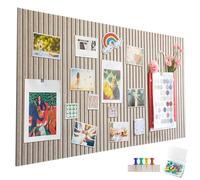 Bacheca in feltro, autoadesiva, curry scuro, 60 x 40 cm, bacheca decorativa in feltro, spessore 0,9 cm, pieghevole, lavagnetta memo per ufficio, cucina