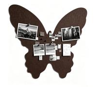 Bacheca in Feltro Farfalla - Pannello da Parete per Foto e Note | Decorazione 3D Pieghevole con Puntine, Alternativa al Sughero per Foto, Cartoline e Promemoria
